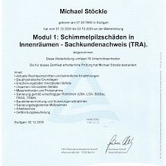Zertifizierung Schimmelsanierung